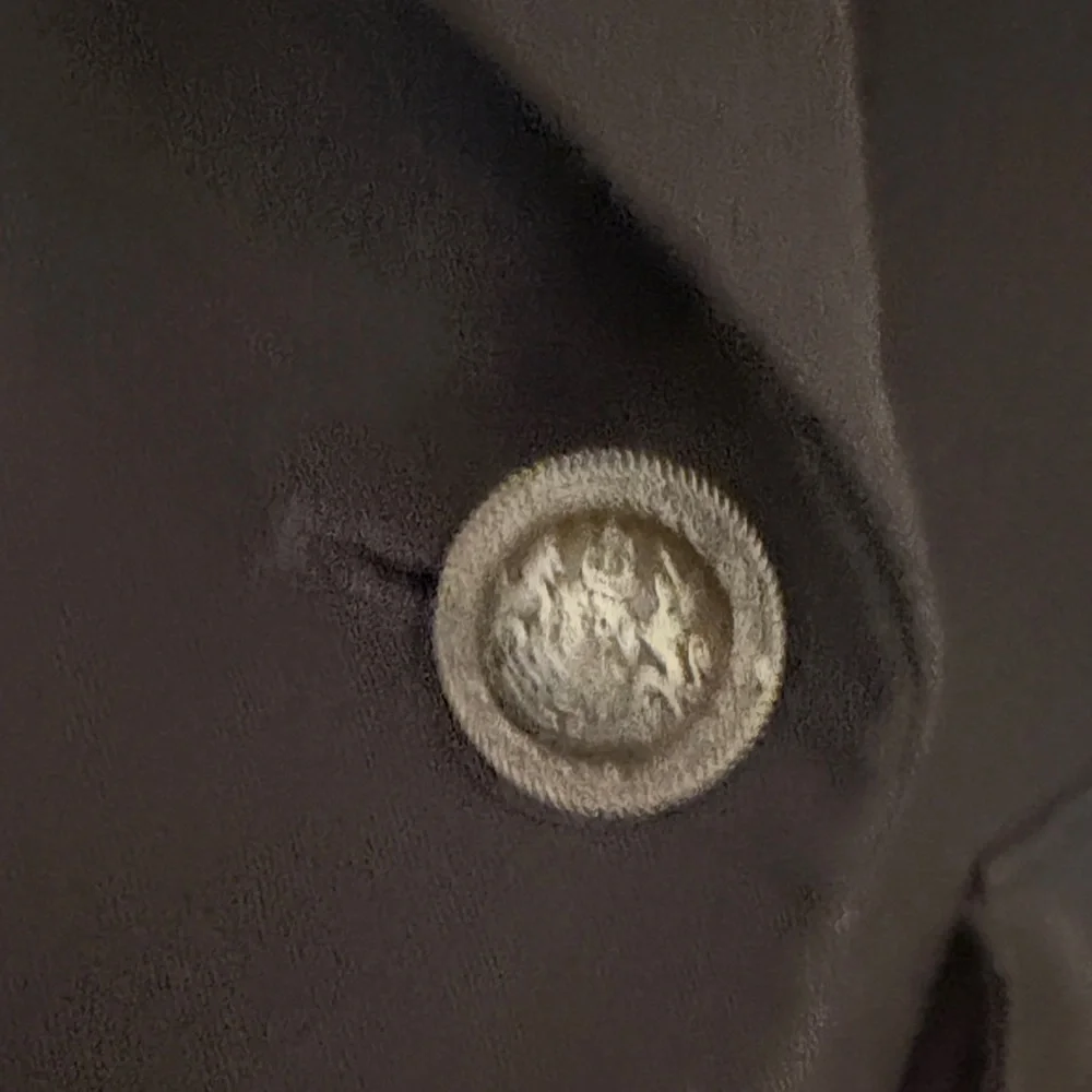 CAbi Black Single-Button Blazer with Chain-Print Lining - Picture 3 of 6